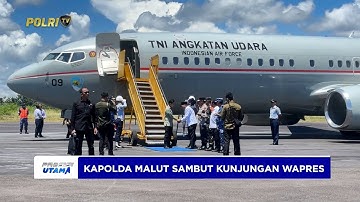 KAPOLDA MALUT SAMBUT KUNJUNGAN WAPRES GIBRAN RAKABUMING RAKA DI PULAU MOROTAI