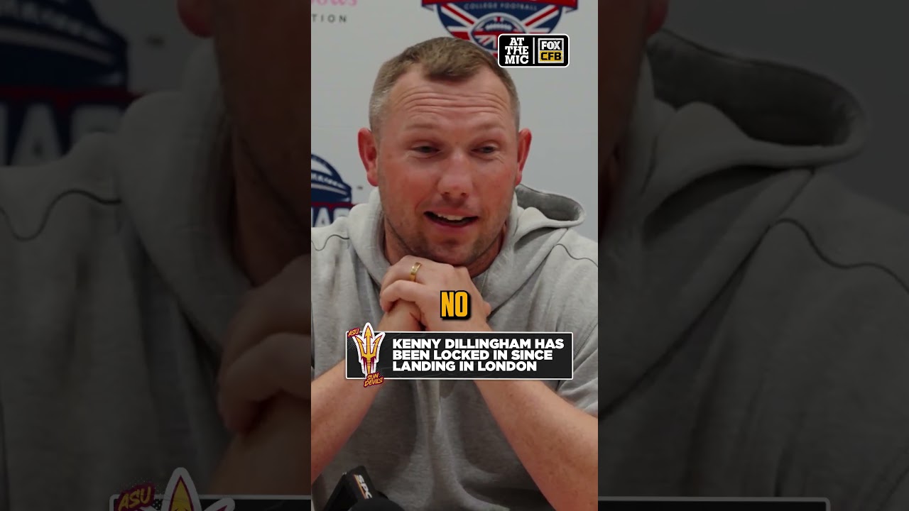 Kenny Dillingham has been locked in since landing in London for ASU’s matchup with Kansas #CFB