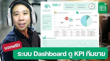 แจกฟรี! Template ระบบ Dashboard ดู KPI ทีมขาย (Sale Tracking Report)