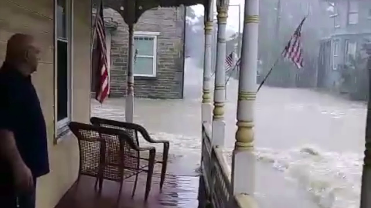 Severe flash flooding in Schaefferstown, PA. August 31, 2018. YouTube