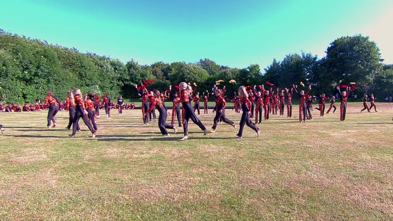 Skals Efterskoles gymnastikopvisning,  juli 2020