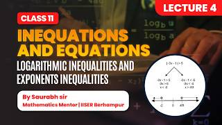 Logarithmic & Exponential Inequalities | Inequations & Equations by Saurabh Sir | JEE/NEET Aspirants