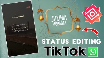 Jumma Mubarak Status Video Editing in Inshot || Jumma Mubarak Whatsapp Status Editing