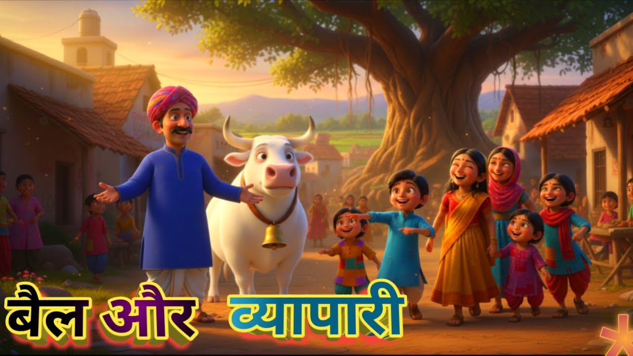 Bull and merchant #cartoon #audiobook #kidsvideo #animation #bollywood