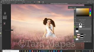 How to Photoshop a Person into a Field - Softblend Templates by Tara Mapes screenshot 5