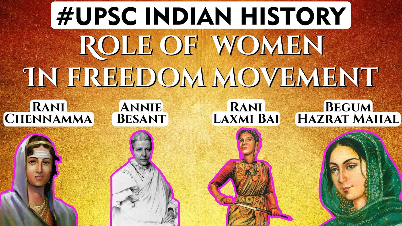 Indian Women as Champions of Freedom Struggle - YouTube