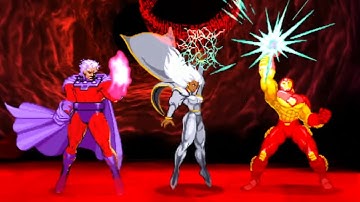 Marvel VS Capcom 2 - Magneto/Storm/Iron Man - Expert Difficulty Playthrough