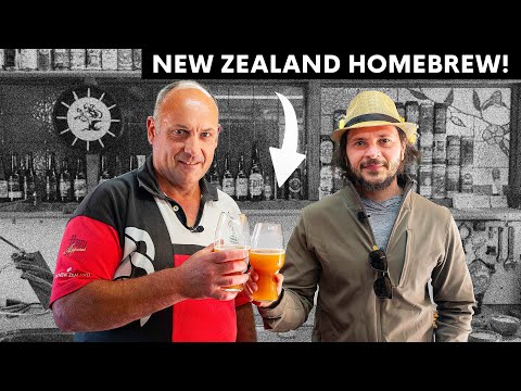 Tasting Ross's New Zealand Home Brew - In New Zealand!
