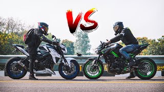 Kawasaki z900 vs Suzuki Gsx S750 DRAG RACE !! 🥵 @AyushVerma