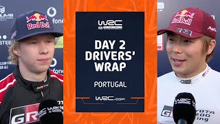 Day 2 Drivers’ Wrap | WRC Vodafone Rally de Portugal 2023