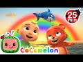 NEW Baby Shark   Colors song   More Cocomelon Animal Time Nursery Rhymes for Kids