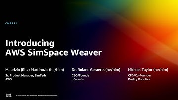 AWS re:Invent 2022 - [NEW LAUNCH!] AWS SimSpace Weaver for large-scale spatial simulation (CMP332)