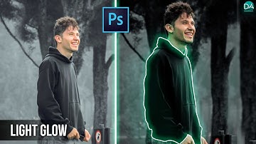 GLOW LINES EFFECT PHOTOSHOP TUTORIAL - LIGHT GLOWING EFFECT