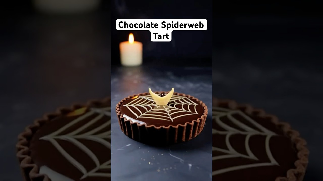 You Won’t Believe This Chocolate Spiderweb Tart 😱🍫 | The Sweetest Trap by Mr.Dessert