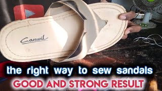 how to glue the latest sandals and the results