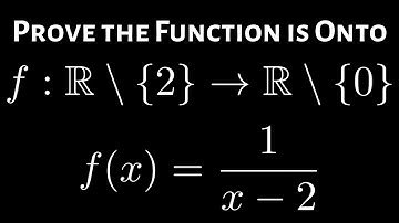 How to Prove the Rational Function f(x) = 1/(x - 2) is Surjective(Onto) using the Definition