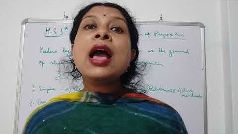 H. S. 1st year, lecture no 36, Modern classification of proposition