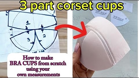 Make your own bra cups ✅️ How to make BRA CUPS from scratch using your own measurements #sewing