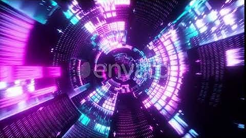 Flying Into Spaceship Tunnel, Sci-fi Spaceship Corridor | Motion Graphics - Envato elements