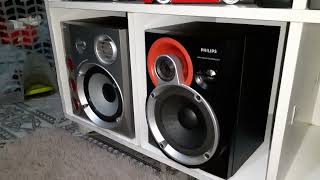 ambos ligados juntos philips mcM570 e mcM590 🔊🔊💪💪