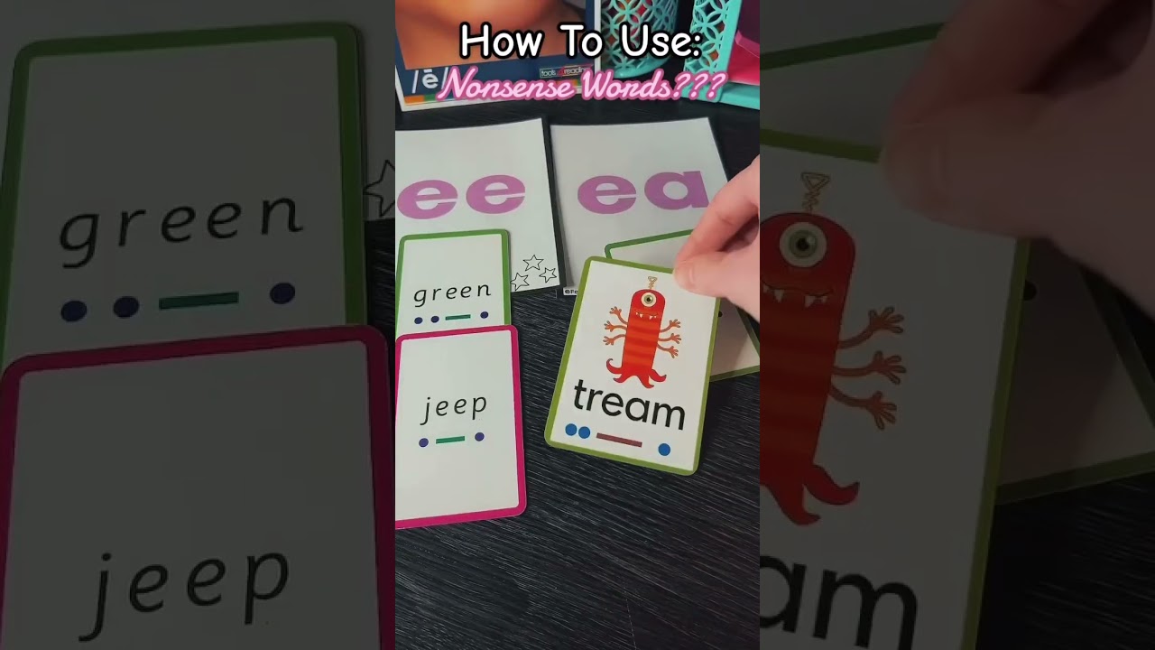 How do we use nonsense words? 