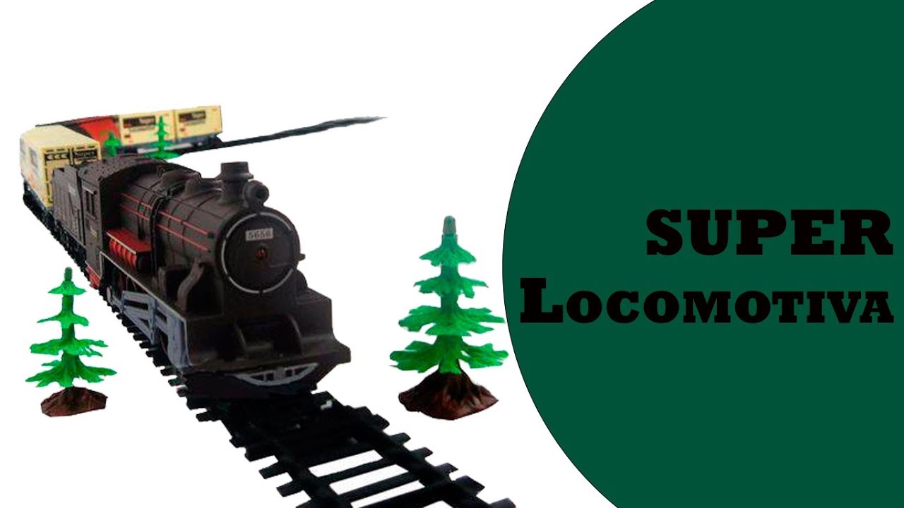 Ferrorama Trem Clássico Super Trilhos Locomotiva Com Luz E Som 45 Pçs