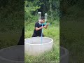 She make impressive manual water pump, #freeenergy #pvc