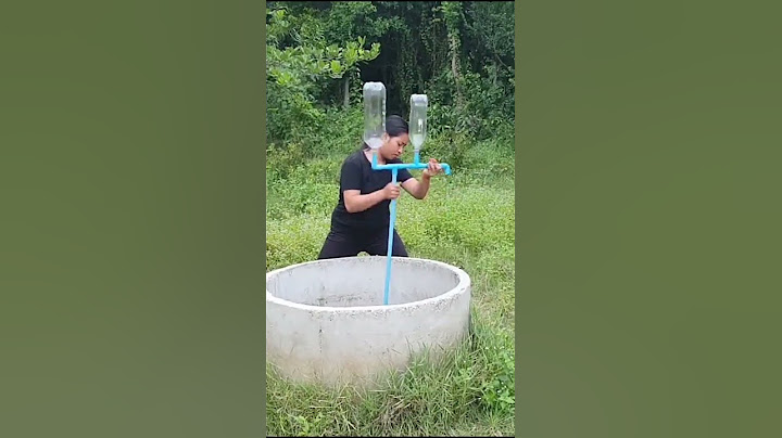She make impressive manual water pump, #freeenergy #pvc