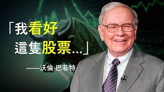 巴菲特最看好的公司具備什麼特質？ | 如何通過好公司實現資本大幅增值？|《我最看好的股票》