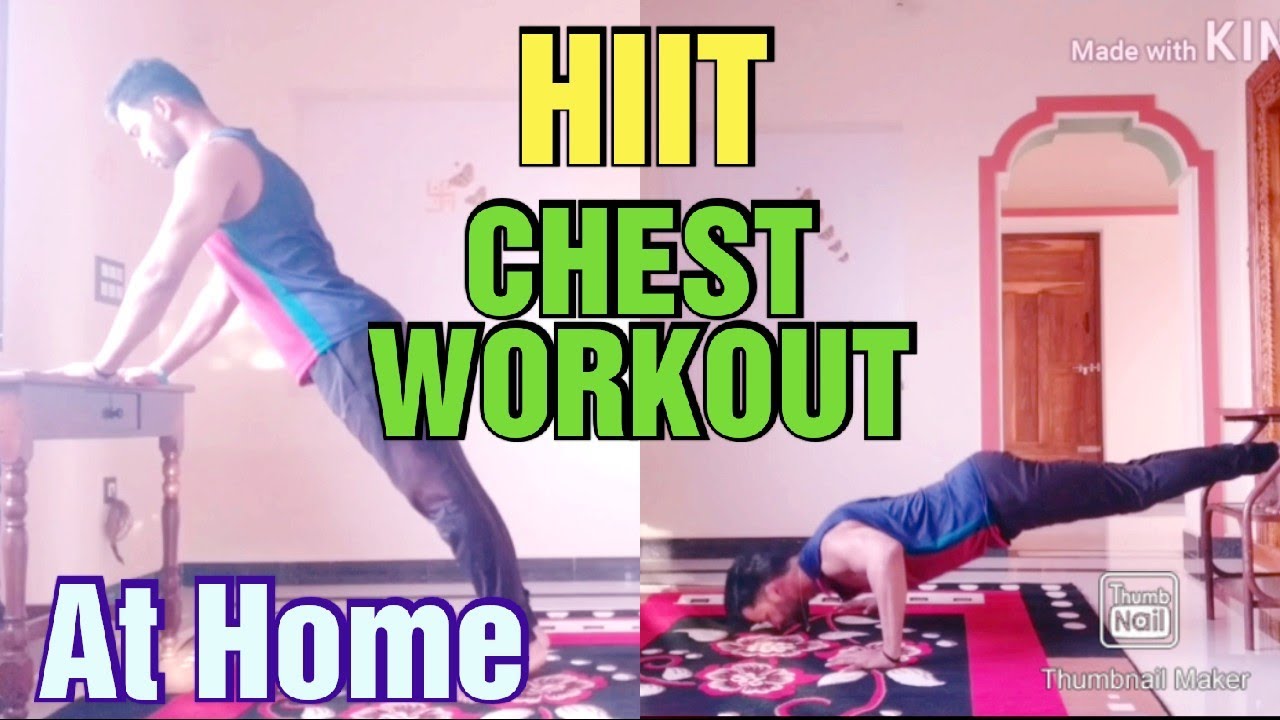 Chest workout at home (HIIT) Chest exercise at home HIIT 2020 YouTube