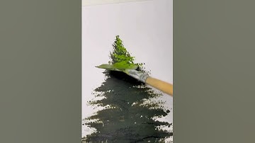 how to make Crismas #tree #art #nature #painting #trending #viral #shorts #foryou #youtubeshorts