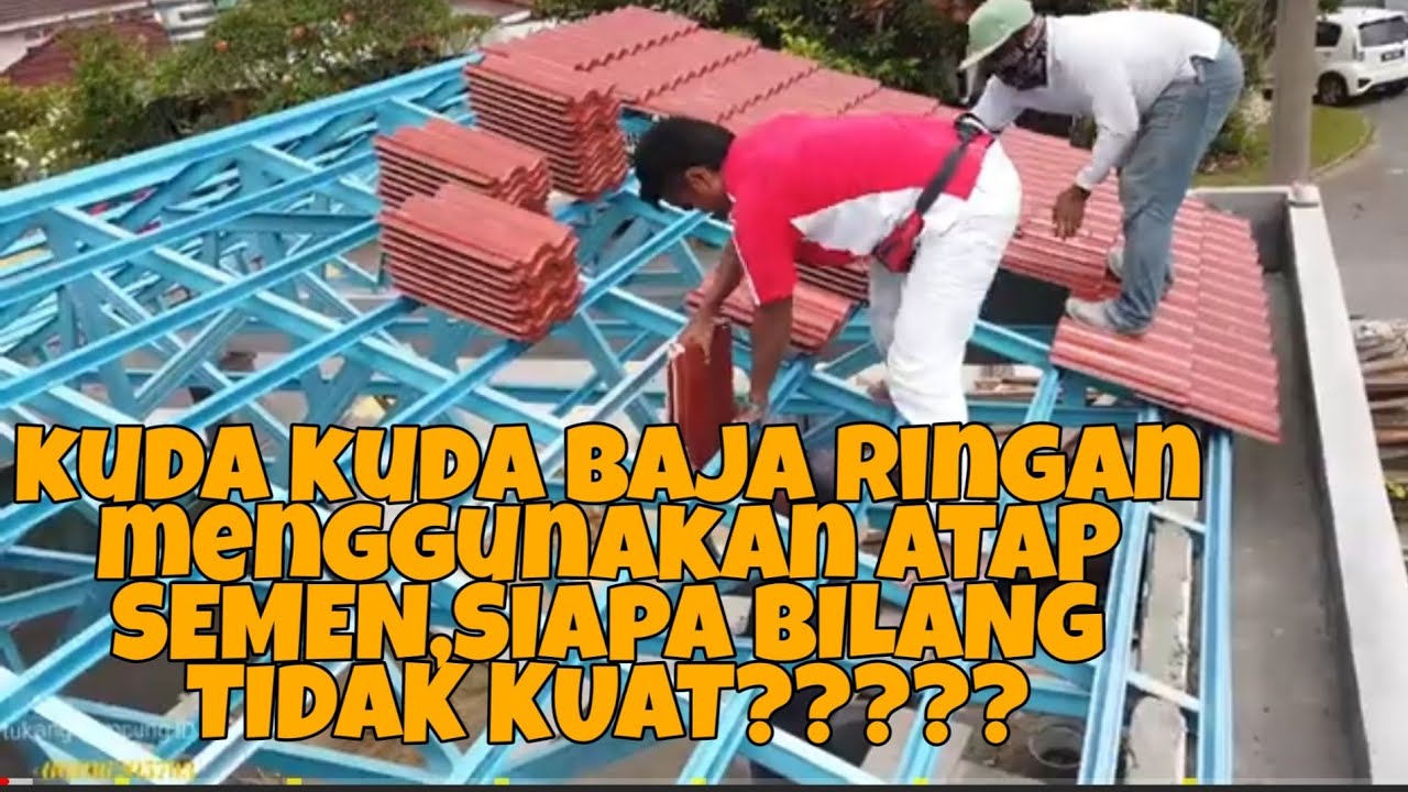  cara  pasang  atap genteng di kuda kuda baja  ringan  YouTube