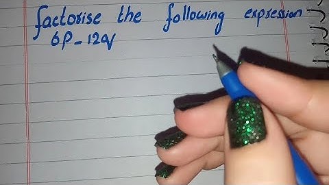 Factorise the following Expression, 6p-12q
