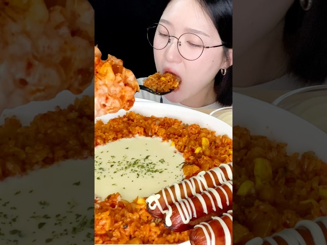 크림김치볶음밥+소세지????Cream kimchi rice & Sausage Mukbang asmr