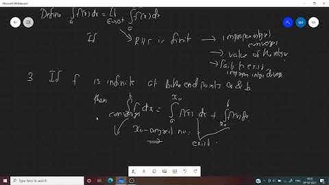 Improper integrals of second kind (core video 1)
