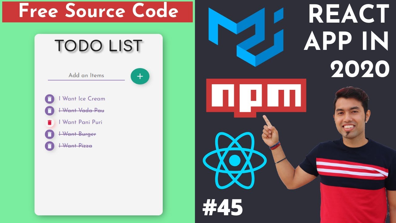 React Project Using Material UI Free Code Create ToDo List App In