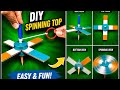 How to make a spinner top. Simple way of making beyblade. DIY easy and fun