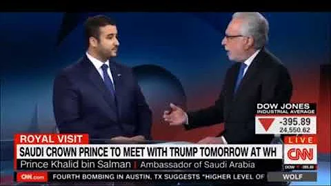 Saudi Ambassador Prince Khalid bin Salman in his f...