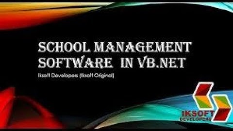 [Part 5] VB.NET - Mini School Management System with Terminal Report