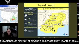 PARTICULARLY DANGEROUS SITUATION! Tornado Watch for Louisiana Mississippi and Alabama