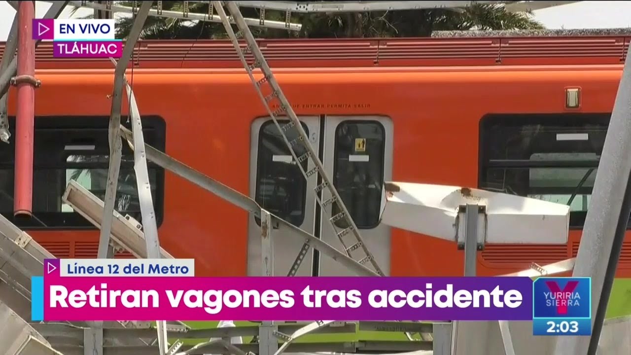 Retiran vagones de Línea 12 del Metro tras desplome | Noticias con Yuriria Sierra