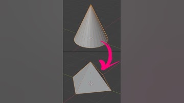 How to make pyramid in Blender #blender #cgian #3d