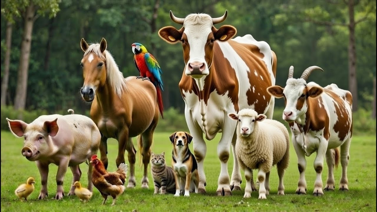 Baby Farm Animals: peacocks, puppies, goats, sheep, ducks, cows, and pigs – The Animal Zone