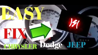 CHRYSLER, DODGE, JEEP RED LIGHTING BOLT ON DASH LIMP MODE -RELEARN PROCEDURE- EASY FIX screenshot 5