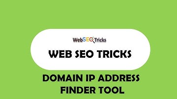 How to find the IP Address of any domain using Web SEO Tricks