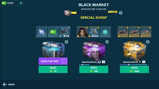 50,000 Black Market opening with 9 Superchests // War Robots