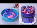 Amazing Galaxy Cake Decorating For Any Holiday |  Fancy Chocolate Cake Compilation