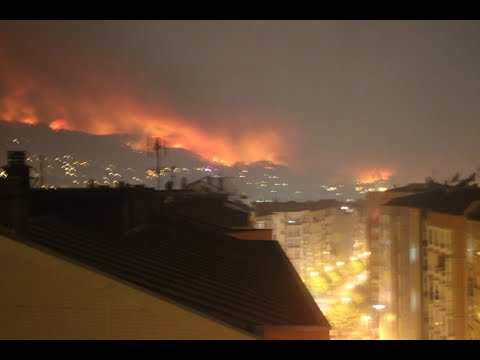 Incendios en Vigo ,Visto desde Lejos
