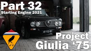 Starting Alfa Romeo Nord Engine for the First Time - Season 2021 |  Project Giulia '75 - Part 32