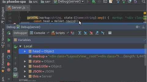 Webpack Client/Server. Debugging Server